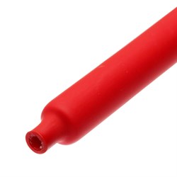 Термоусадочная трубка с клеем ТТК 12мм/4мм (красная) - фото 4387