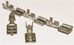 497-02 Контакт с фиксирующим элементом 6,3 под провод  сечения 1,5-2,5 мм2 (56 шт, россыпь) 2898